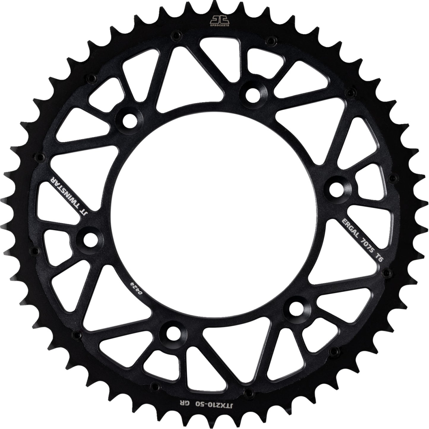 JT SPROCKETS Rear Sprocket - 50 Tooth - Graphite - Beta/Honda JTX210.50GR by JT Rear Sprockets Steel Type