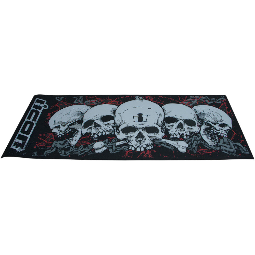 ICON Absorbent Pit Pad - Large - Skull 9905-0108