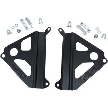 WORKS CONNECTION Radiator Brace Set - Black - Yamaha 18-B280