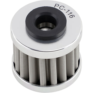 PC RACING Flo? Stainless Steel Oil Filter - Honda/Husqvarna/Polaris PC116
