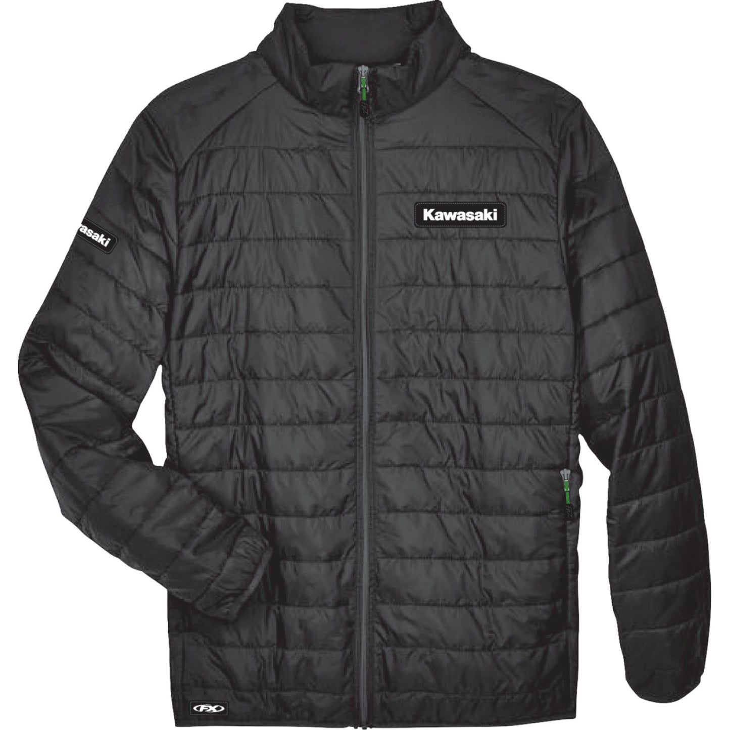 FACTORY EFFEX Kawasaki Puffer Jacket - Black - Large 28-85114