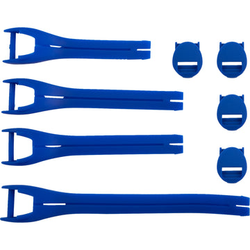 Moose Racing Qualifier Boot Strap Kit - Blue - Size 10-15 3430-1020
