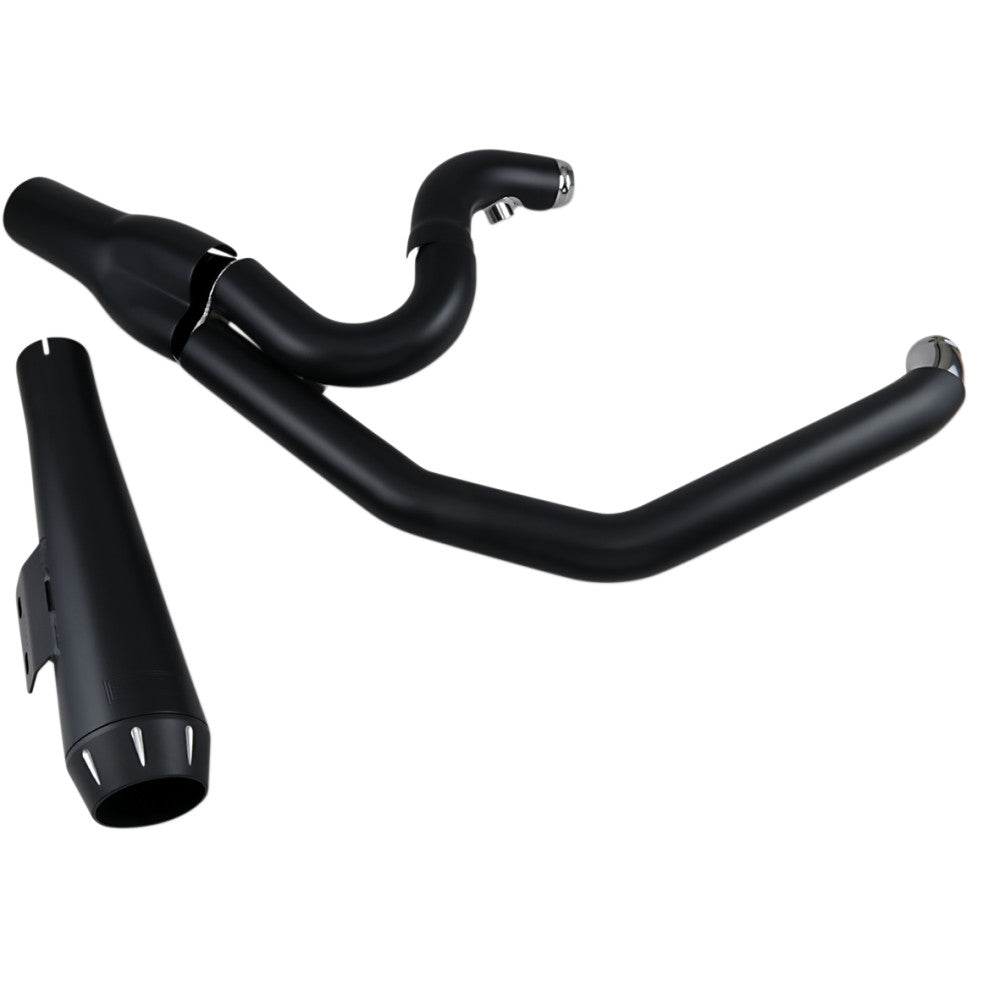 BASSANI XHAUST 2:1 Exhaust - Black - Megaphone - Short - '91-'05 FXD 13322R