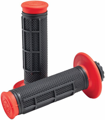 ProTaper Pro Series Clamp On 1/2 Waffle Red/Black
