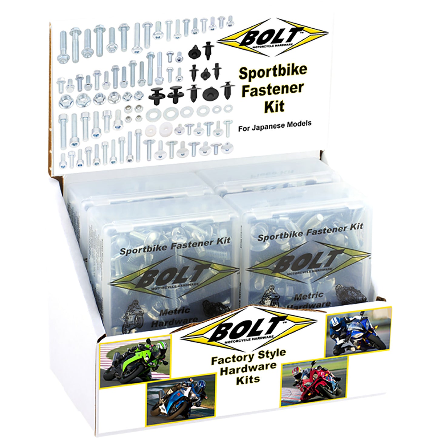 BOLT Track Pack - Japanese/Sportbike - 6 Pack 2007-6SB
