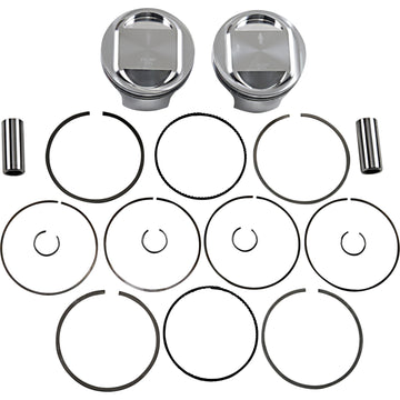 JE Pistons Piston Kit - 98" - Twin Cam 324722 | JE Pistons | Piston & Ring Kits