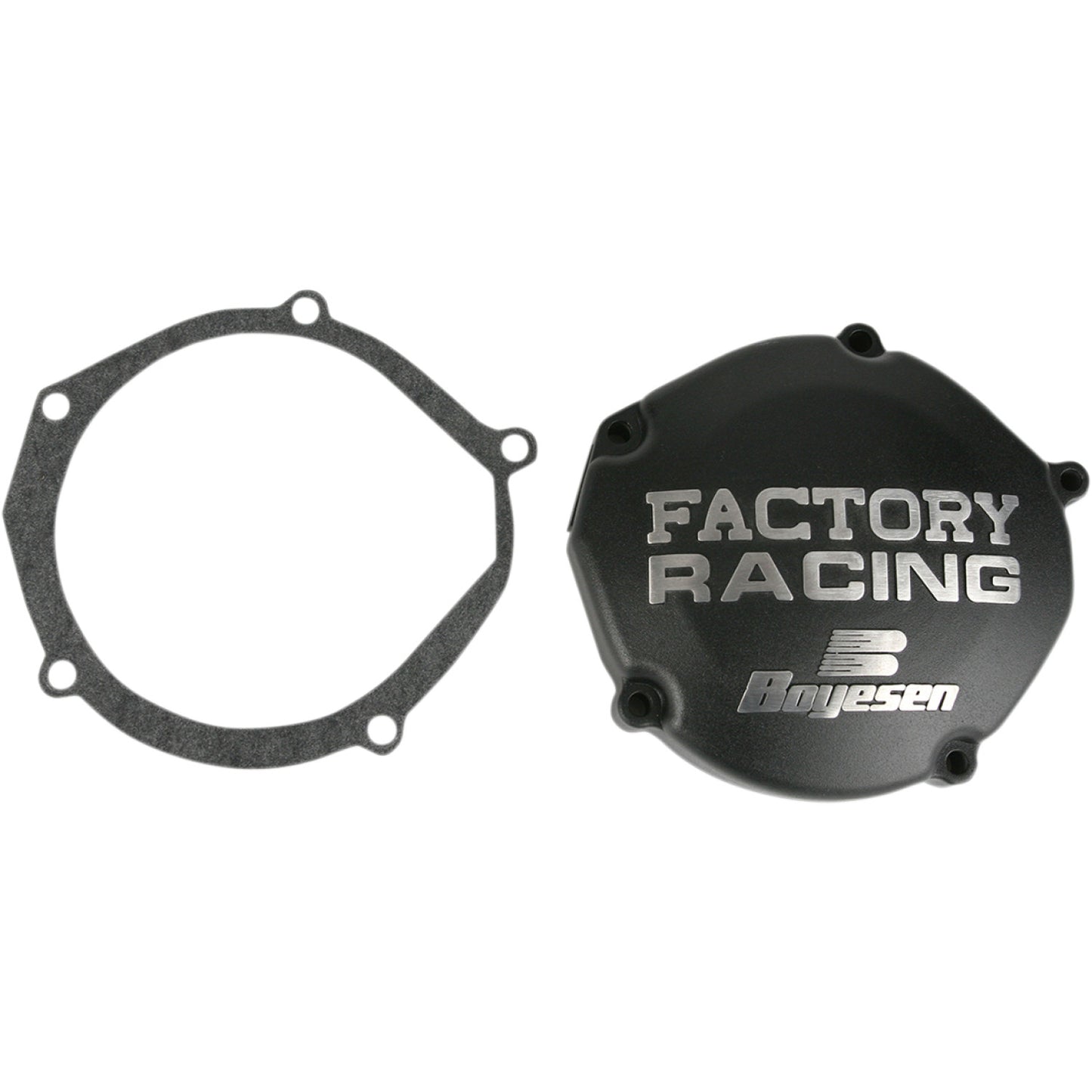 BOYESEN Ignition Cover - Black - Yamaha YZ125 SC33B