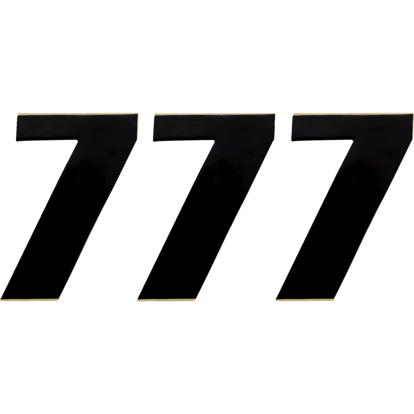 Moose Racing Race Number 7 - Black - 4.5" 80017