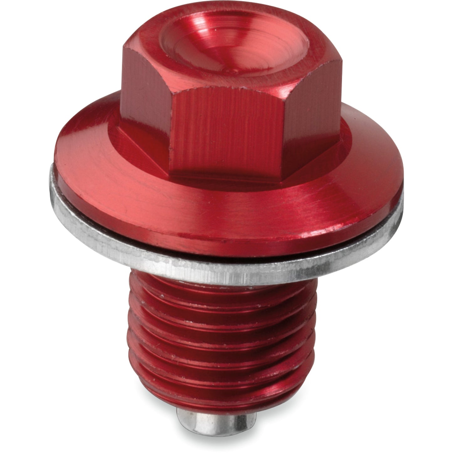 Moose Racing Magnetic Drain Plug - Red - Kawasaki | Suzuki DP109