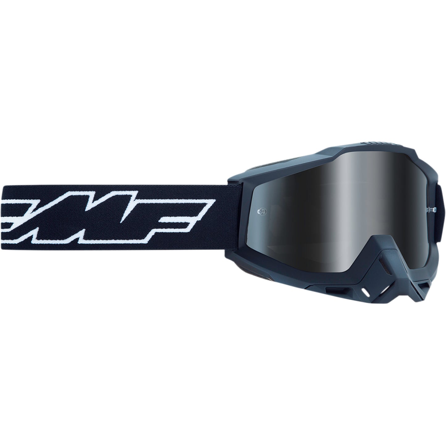 FMF Youth PowerBomb Goggles - Rocket - Black - Silver Mirror F-50048-00001