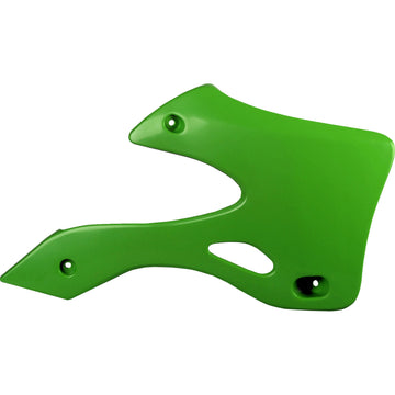 POLISPORT Radiator Cover - OEM Green - KX 125/250 8419200002 by Polisport