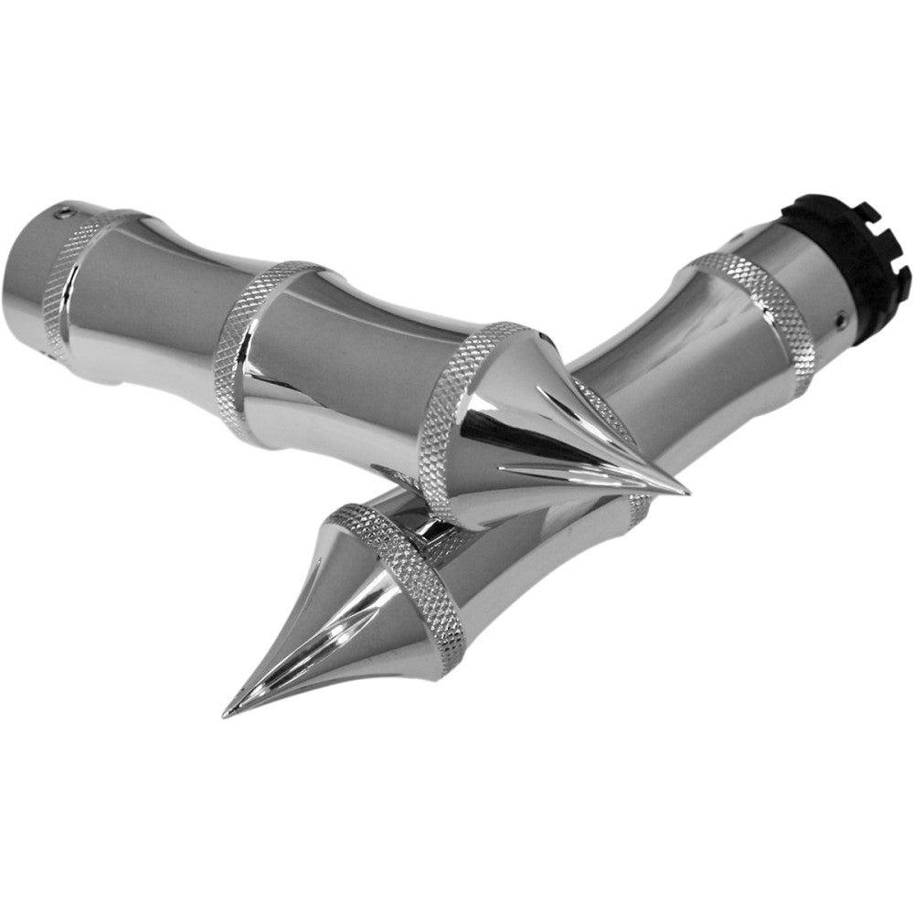 ACCUTRONIX Custom Grips - Tribal - Cable - Chrome GR100-LC