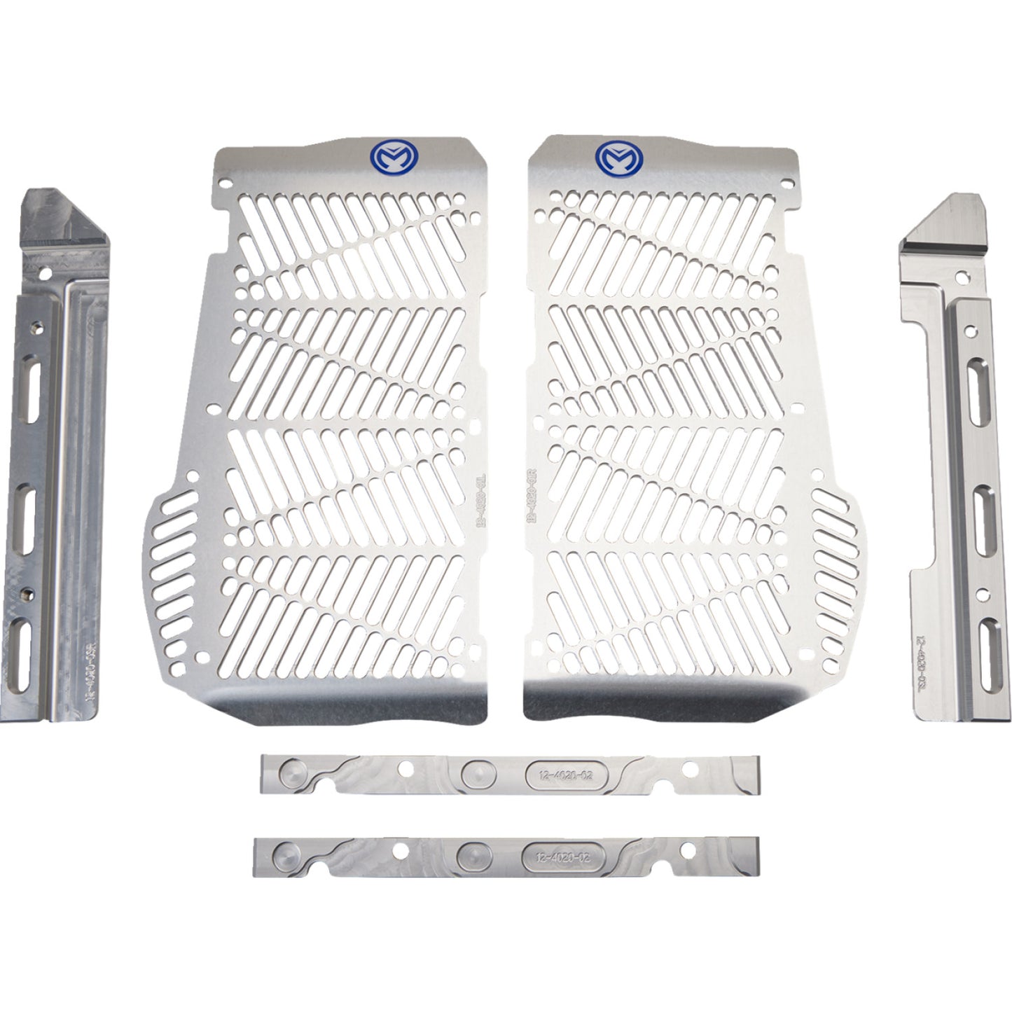 Moose Racing Billet Radiator Guards - Silver - Beta 12-4020