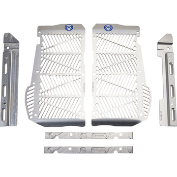 Moose Racing Billet Radiator Guards - Silver - Beta 12-4020