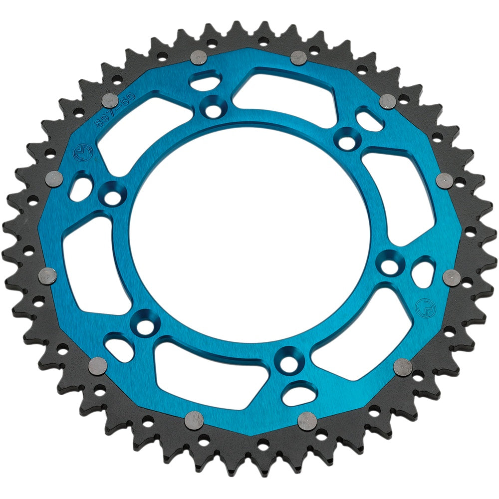Moose Racing Dual Sprocket - Blue - 49 Tooth 1210-251-49-12X