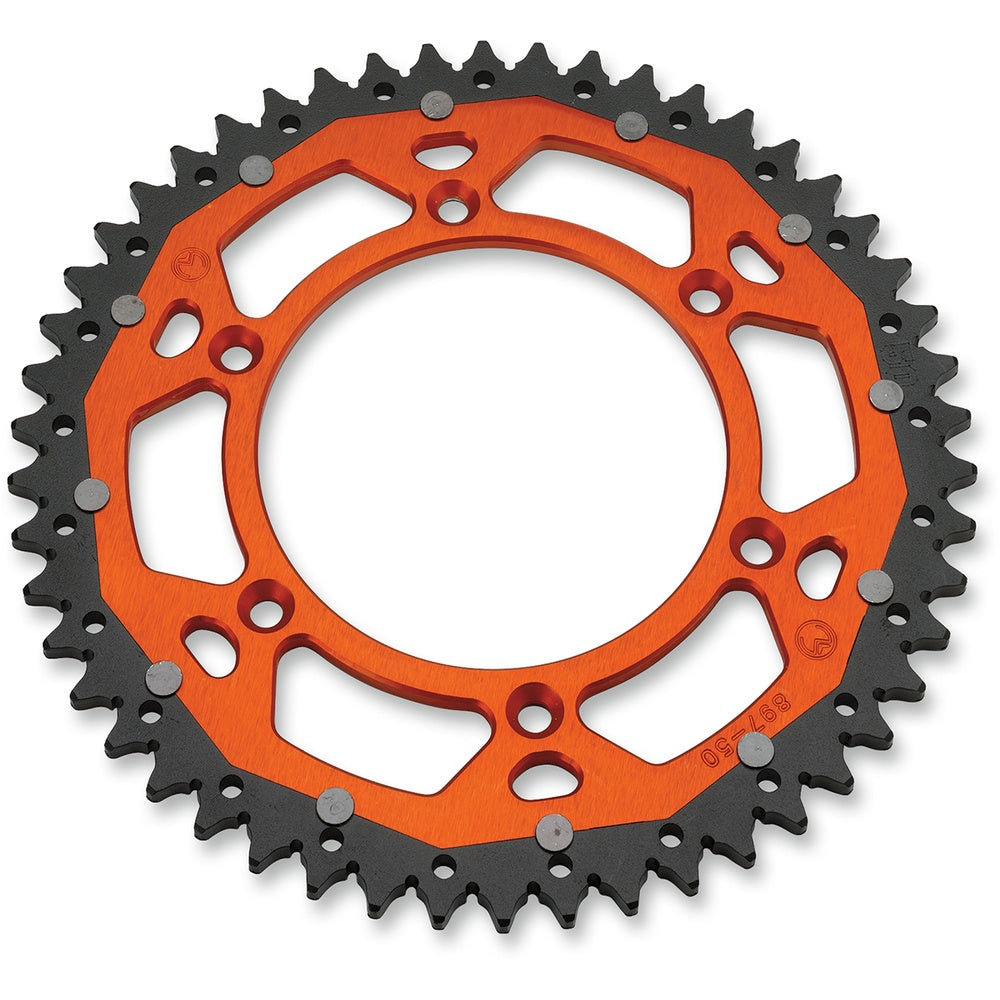 Moose Racing Dual Sprocket - Orange - 52 Tooth 1210-897-52-14X