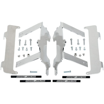 Moose Racing Radiator Braces - Silver - Yamaha 11-150