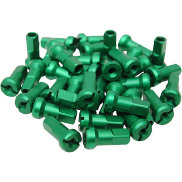Moose Racing Spoke Nipples - MX1 - Green - 9 Gauge - Set 24-960