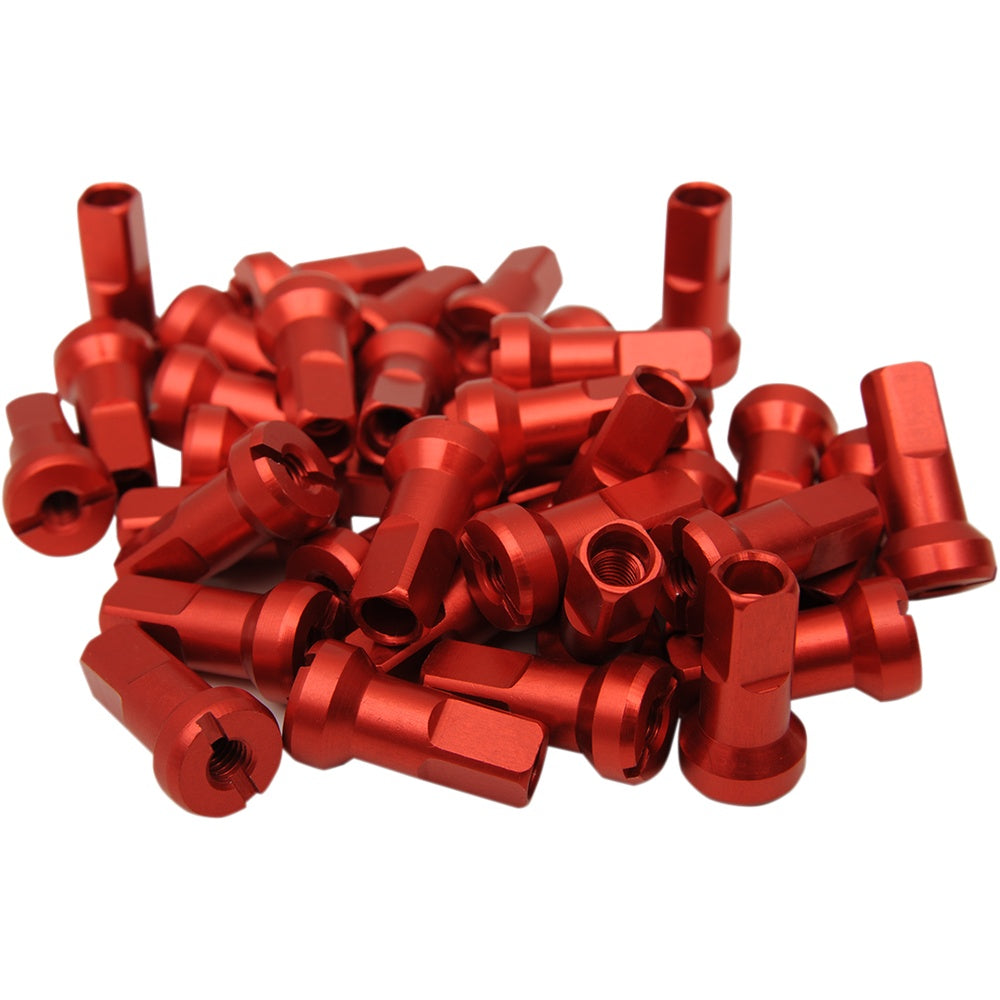 Moose Racing Spoke Nipples - MX1 - Red - 8 Gauge - Set 24-830