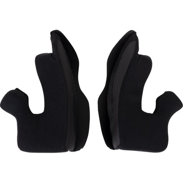 Moose Racing Air Intake Cheek Pads - Black - Medium 0134-3197