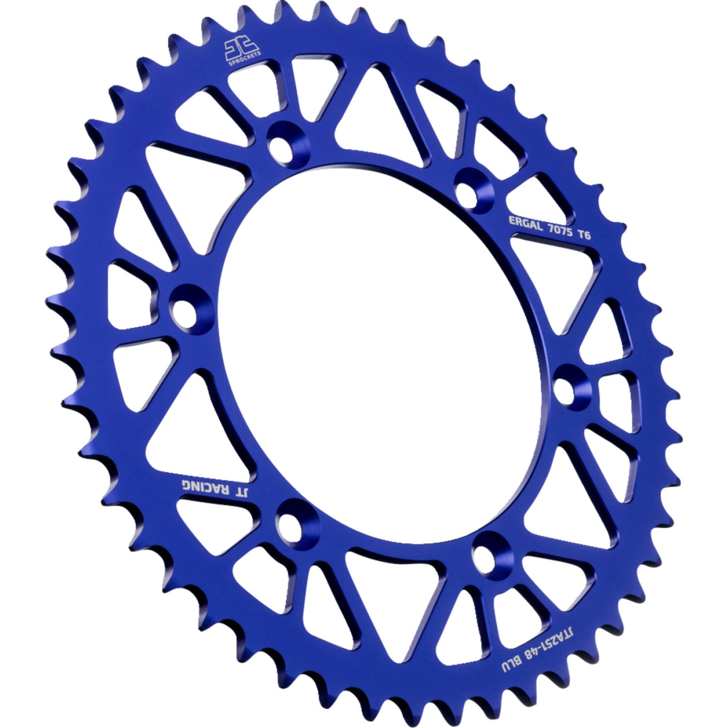 JT SPROCKETS Rear Sprocket - Blue - 48 Tooth - Yamaha JTA251.48BLU by JT Rear Sprockets Aluminum/Alloy