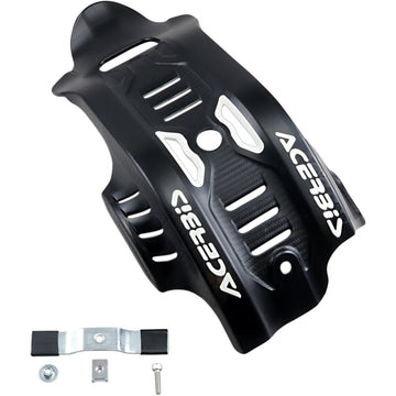 Acerbis Skid Plate - Black/White - Gas Gas | Husqvarna | KTM 2733461007