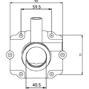 Kimpex Carburetor Mounting Flange - Polaris 301730