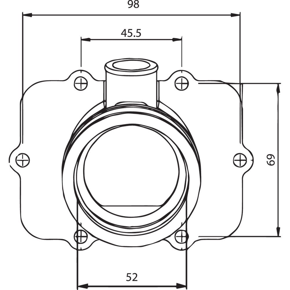 Kimpex Carburetor Mounting Flange - Ski-Doo 301722