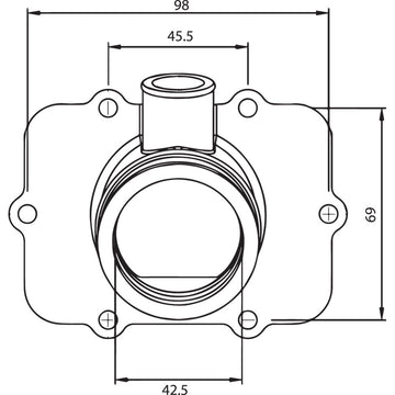Kimpex Carburetor Mounting Flange - Ski-Doo 301724