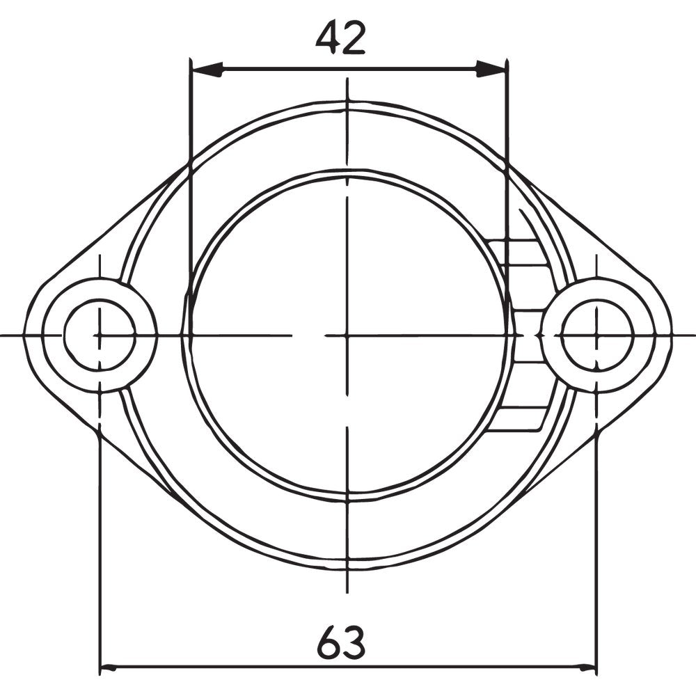 Kimpex Carburetor Mounting Flange - Polaris 301698