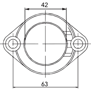 Kimpex Carburetor Mounting Flange - Polaris 301698