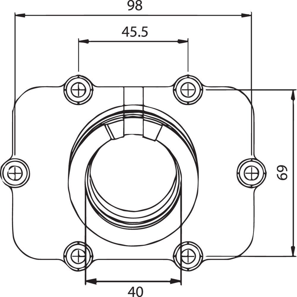 Kimpex Carburetor Mounting Flange - Ski-Doo 301753