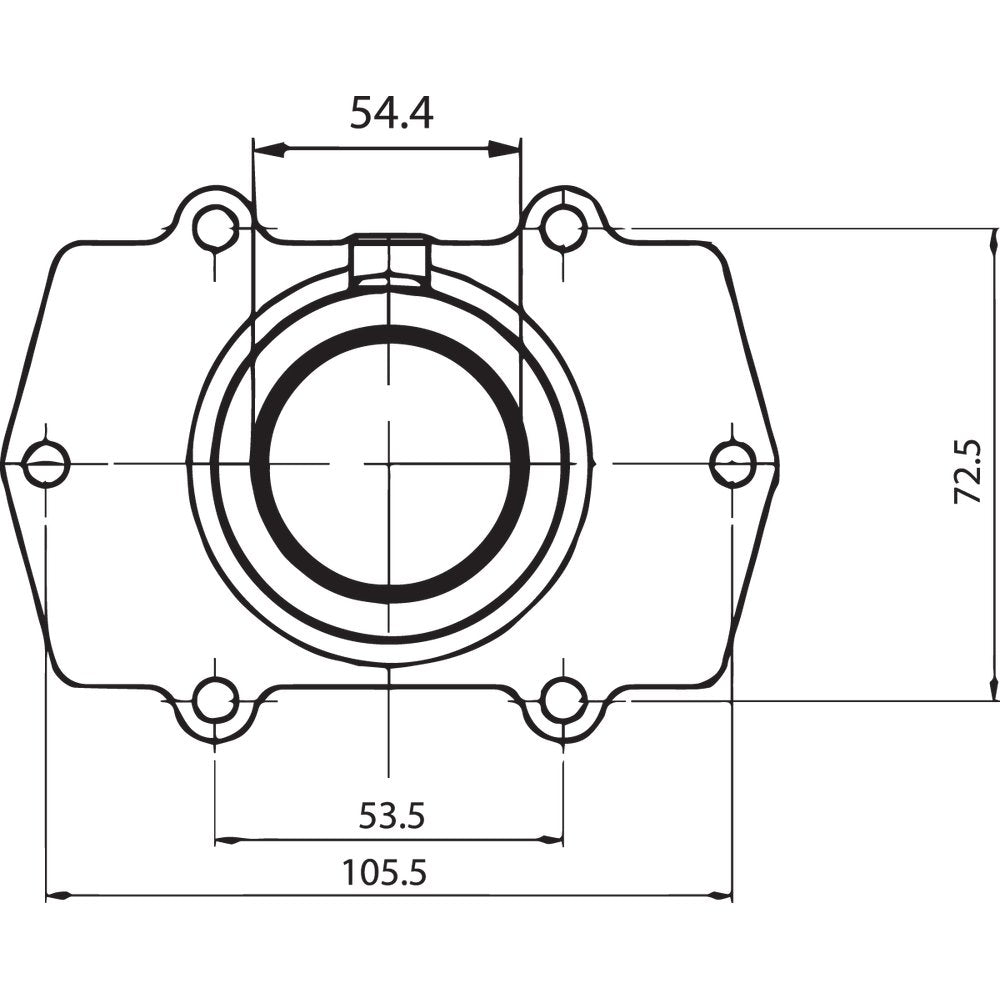 Kimpex Carburetor Mounting Flange - Arctic Cat 104570