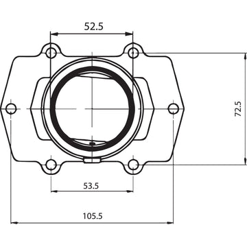 Kimpex Carburetor Mounting Flange - Arctic Cat 104579