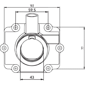 Kimpex Carburetor Mounting Flange - Polaris 301733