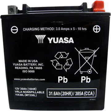 Yuasa AGM Battery - YIX30L-BS-PW YUAM6230XPW