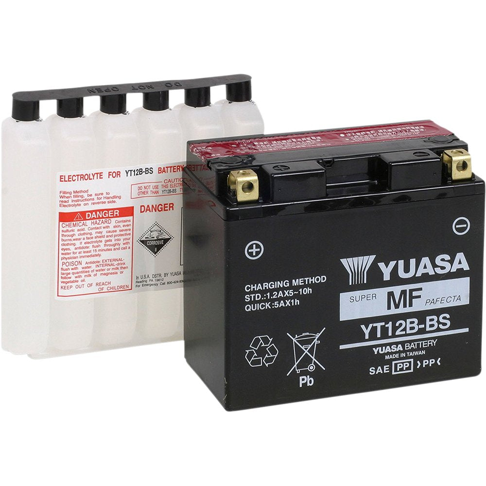 Yuasa AGM Battery - YT12B-BS - .52 L YUAM6212B
