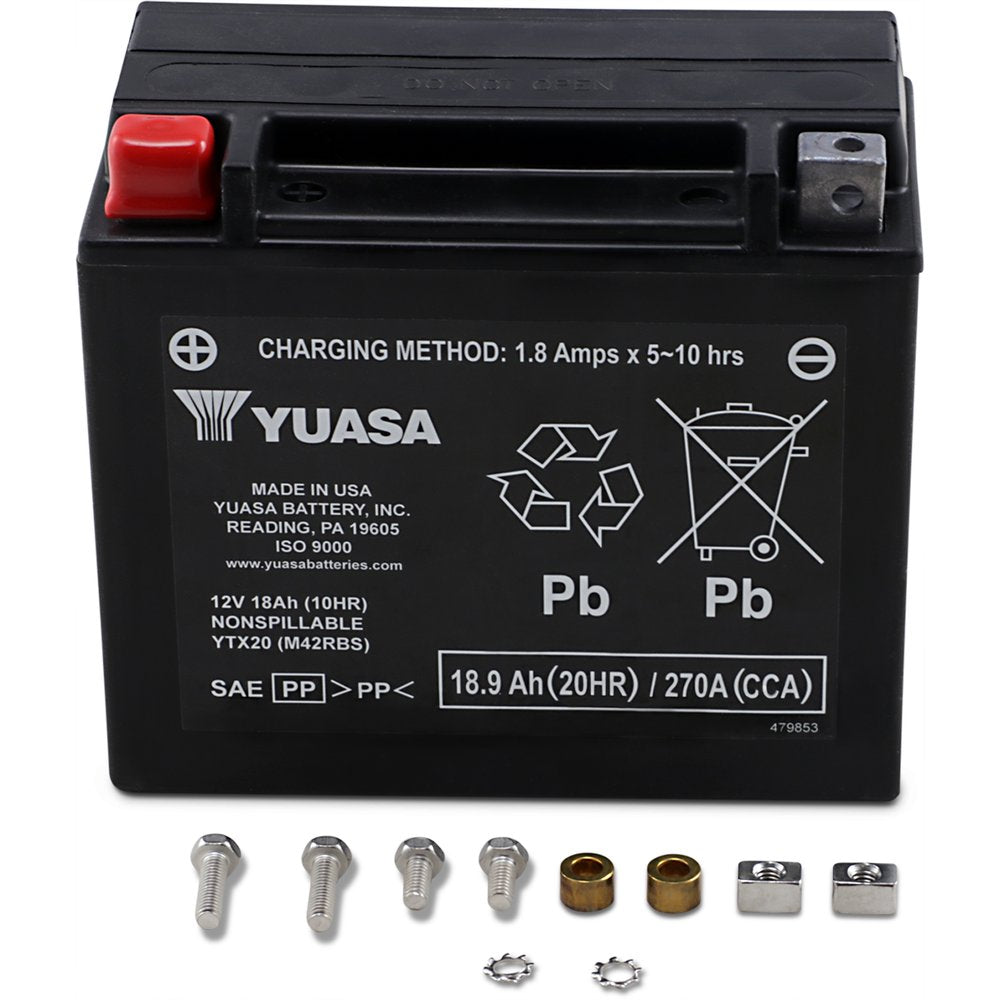 Yuasa AGM Battery - YTX20 YUAM42RBS