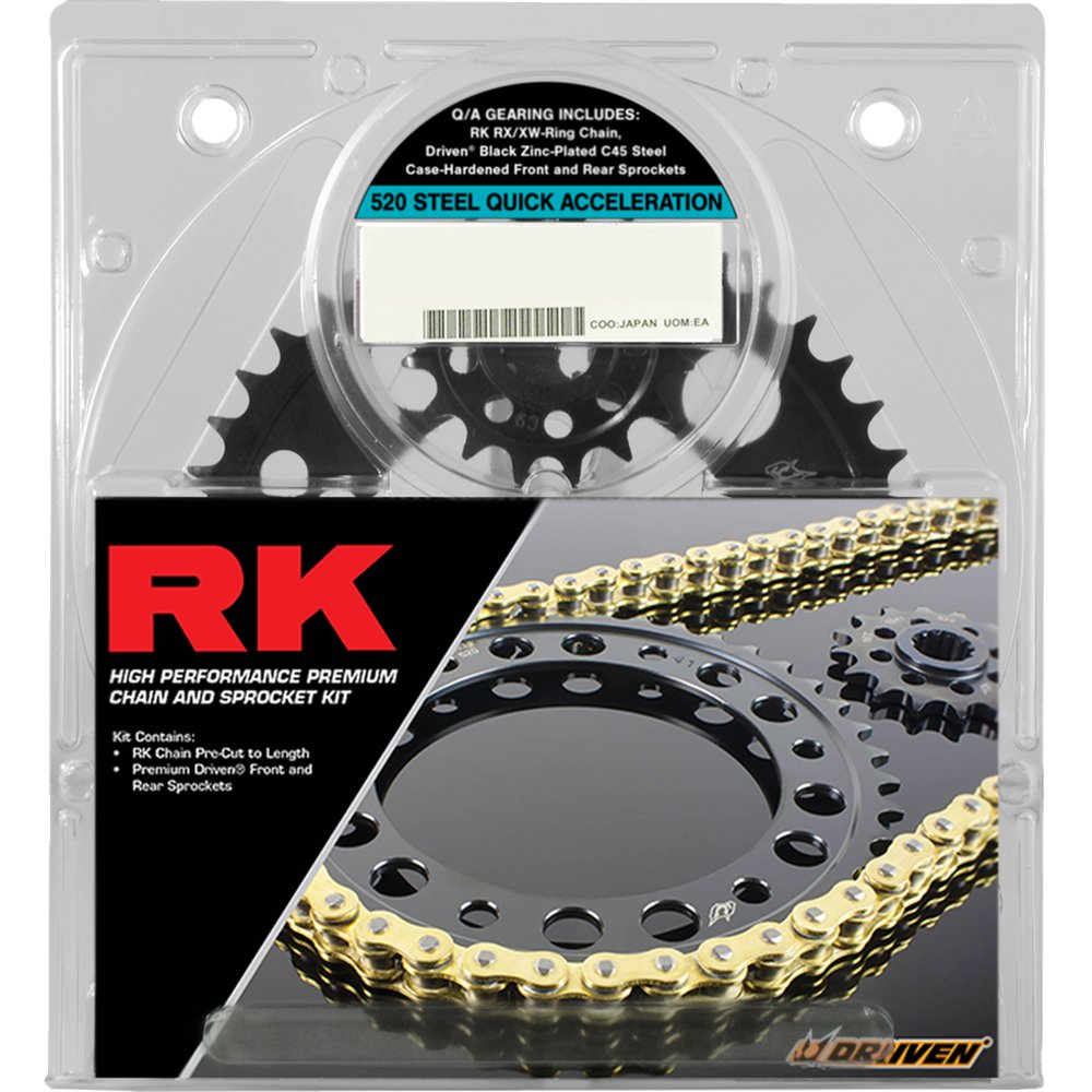 RK Chain and Sprocket Kit - Quick Acceleration - Gold - Kawasaki ZX-10R '06-'07 2108-069PGX