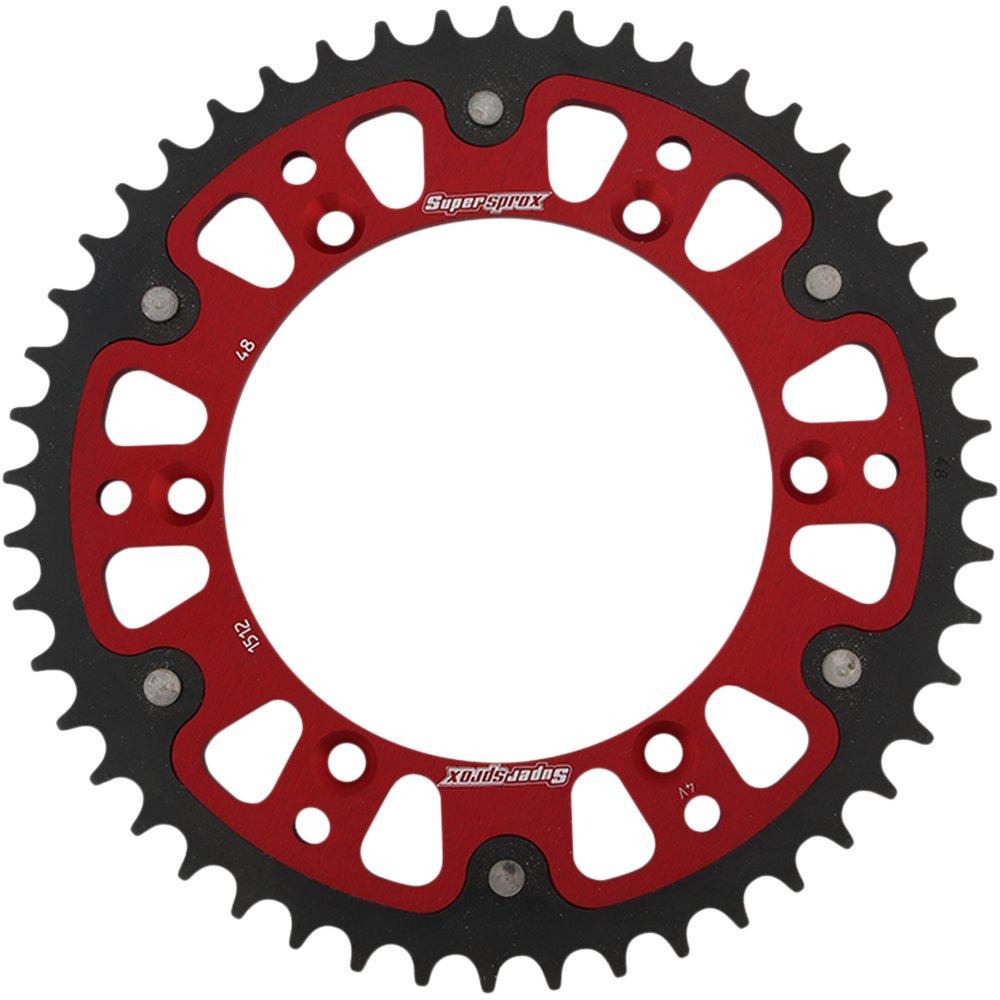 Supersprox Stealth Rear Sprocket - 48 Tooth - Red - Beta/Husqvarna/Sherco/Suzuki RST-1512-48-RED