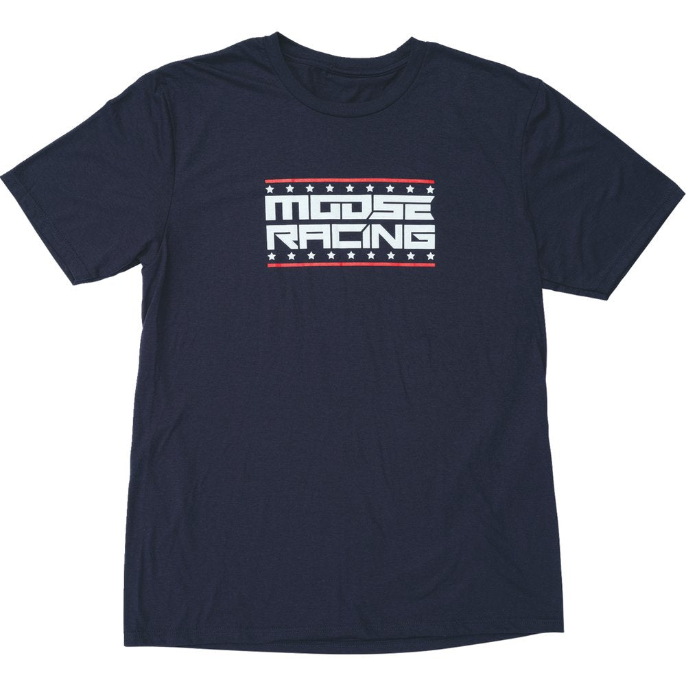 Moose Offroad All-American T-Shirt - Navy - Medium 3030-24419