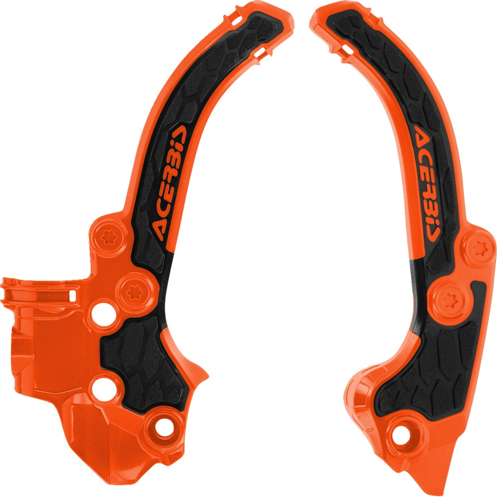 Acerbis X-Grip Frame Guards - Black/Orange - SX 50 2985911008