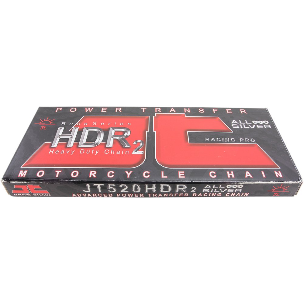 JT Chains 520 HDR - Nickel Race Chain - 120 Links JTC520HDRNN120SL