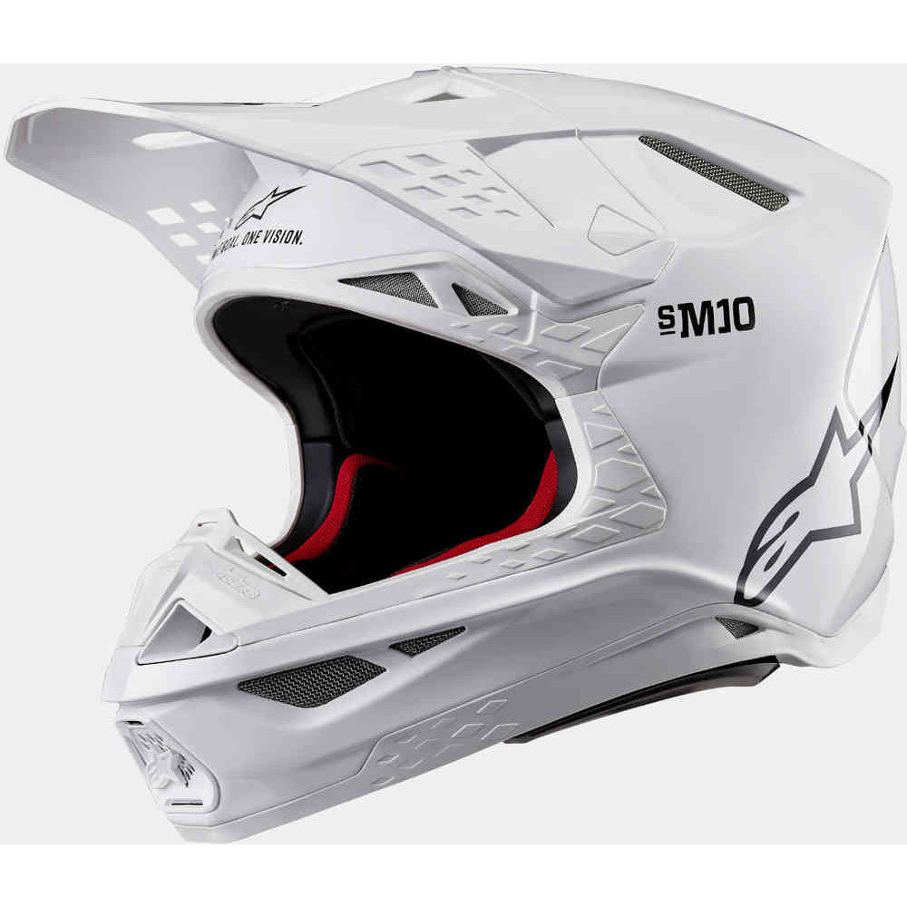 Alpinestars SM10 Supertech Helmet Solid White Large | Helmets