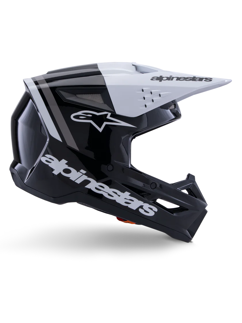 Alpinestars Sm3 Helmet - Radium - Gloss Black / White / Gray - Large