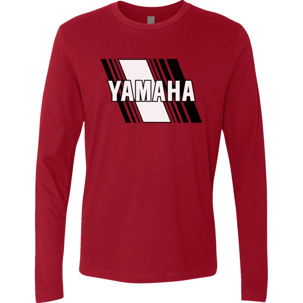 Yamaha Apparel Yamaha Heritage Diagonal Long-Sleeve T-Shirt - Red - Small NP21S-M3119-S