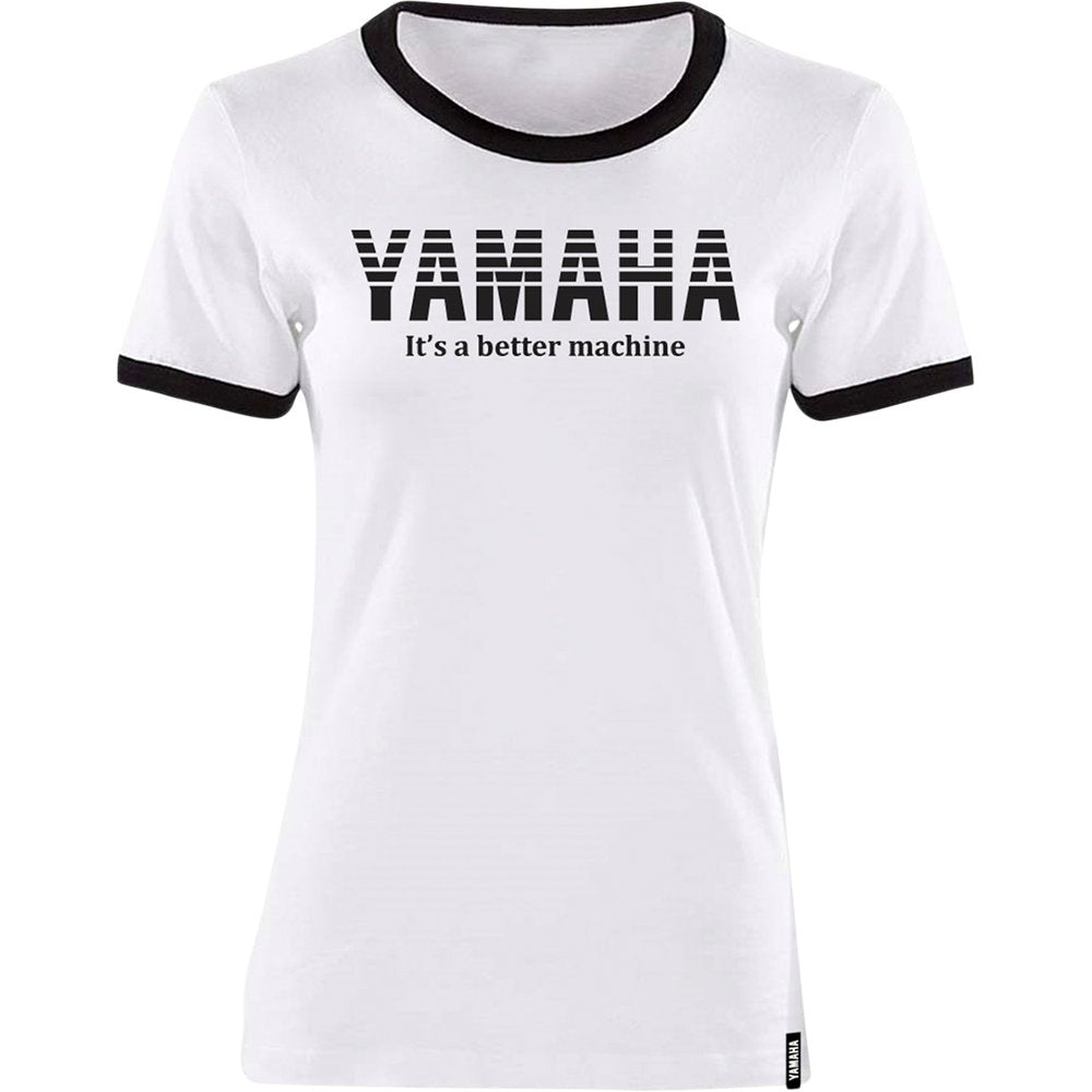 Yamaha Apparel Women's Yamaha Vintage T-Shirt - White/Black - 2XL NP21S-L1793-2X