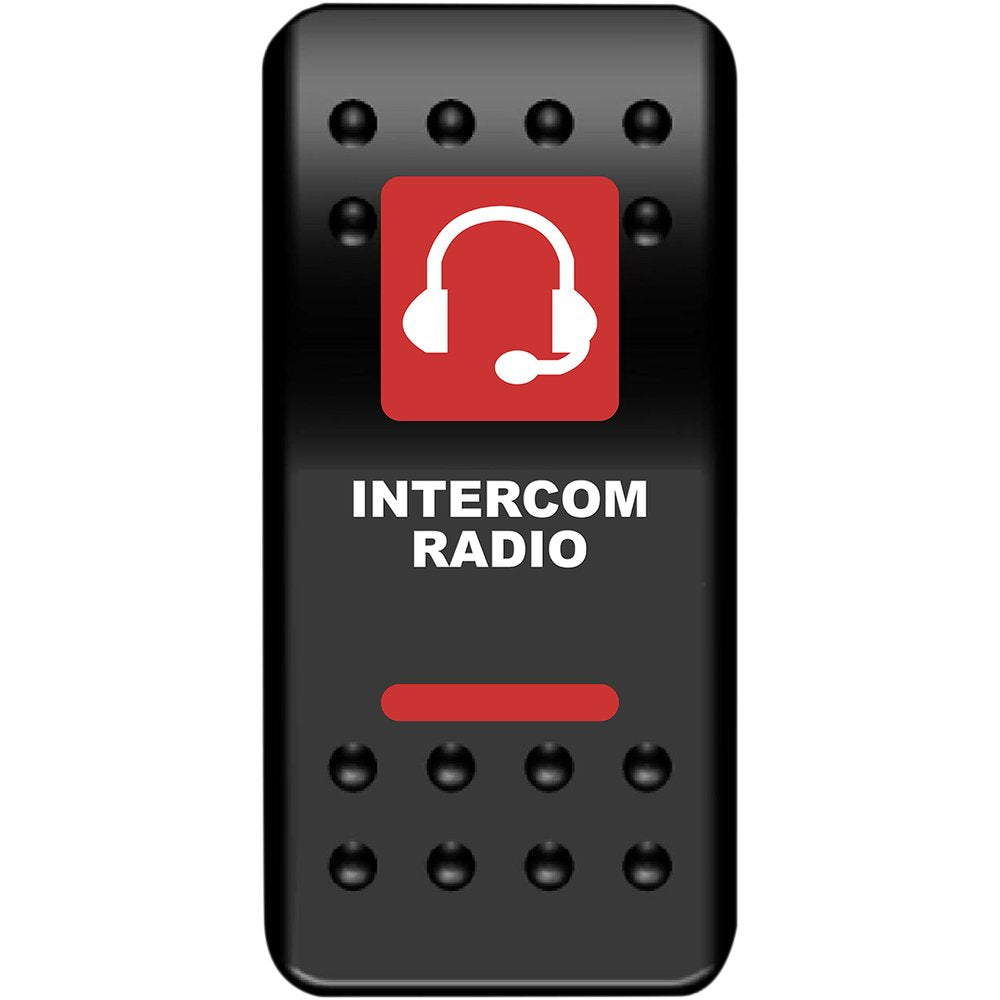 Moose Utility Rocker Switch - Intercom - Red COM-PWR-R