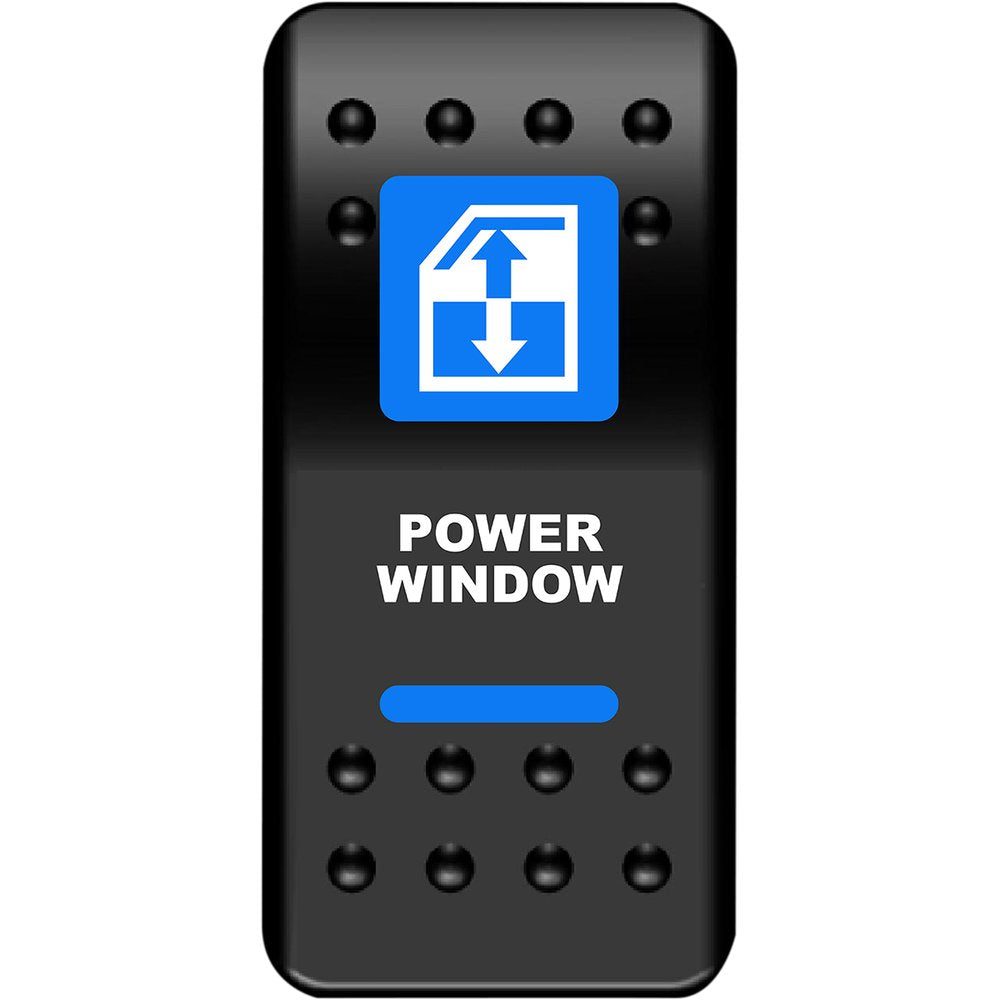 Moose Utility Rocker Switch - Power Window - Blue WIN-PWR