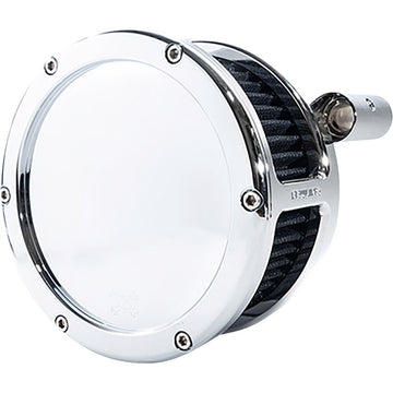 FEULING OIL PUMP CORP. BA Air Cleaner Kit - Chrome with Black Filter - '08-'17 Dyna/Softail/Touring 5557